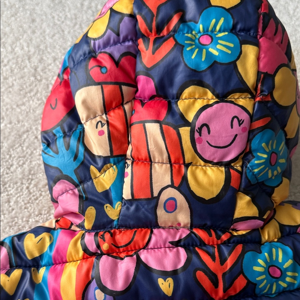 Next Blue Puffer Jacket with Colorful Patch - Picture 8 of 8